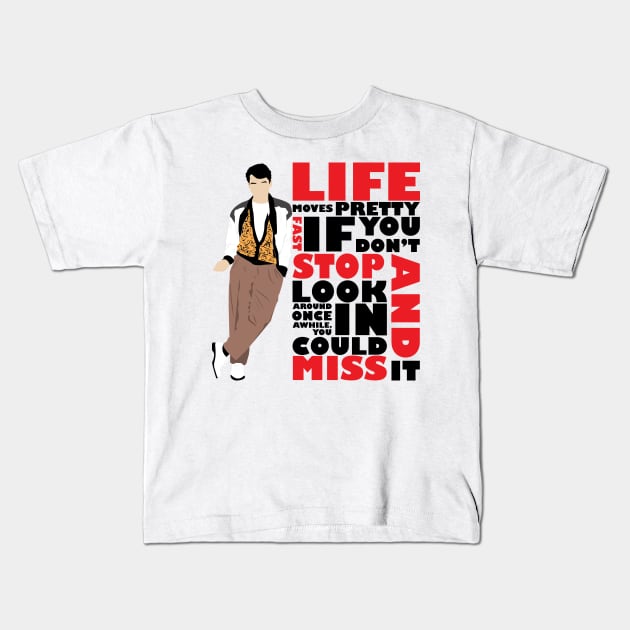 Life Moves Pretty Fast Kids T-Shirt by WinterWolfDesign